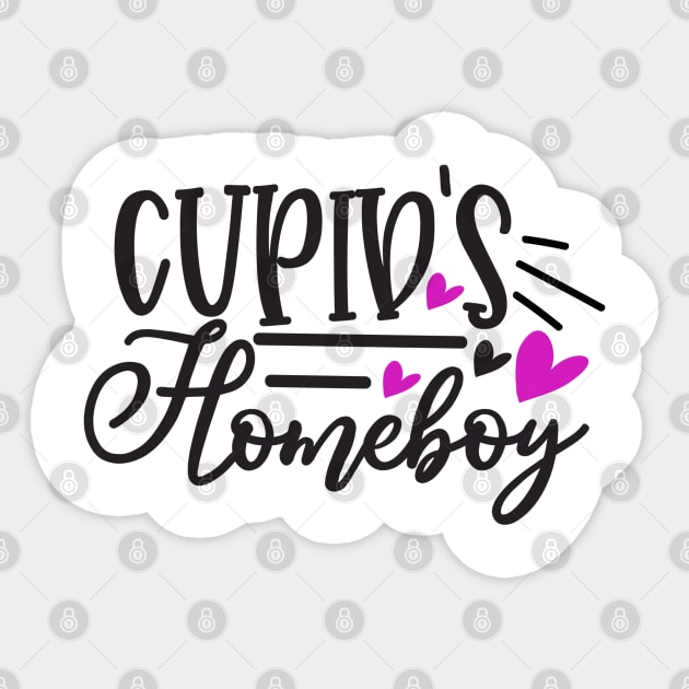 Cupid_s-homeboy-V1 Sticker by TEENIE DESIGN